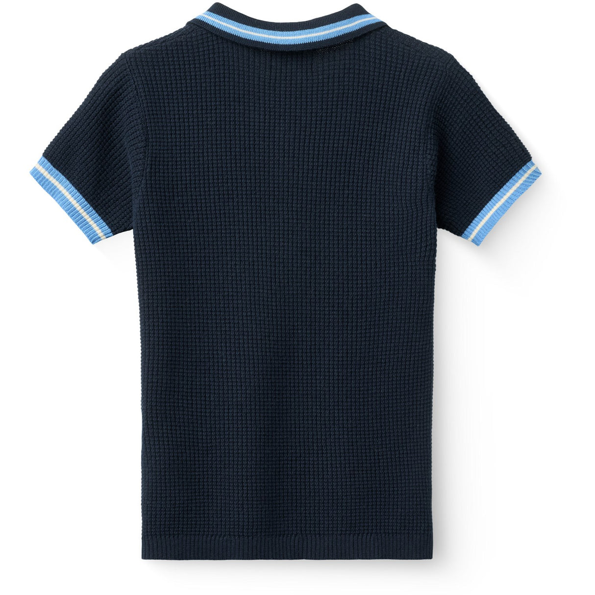 COPENHAGEN COLORS Navy, Blue, Cream Comb. Strikket Pattern Polo