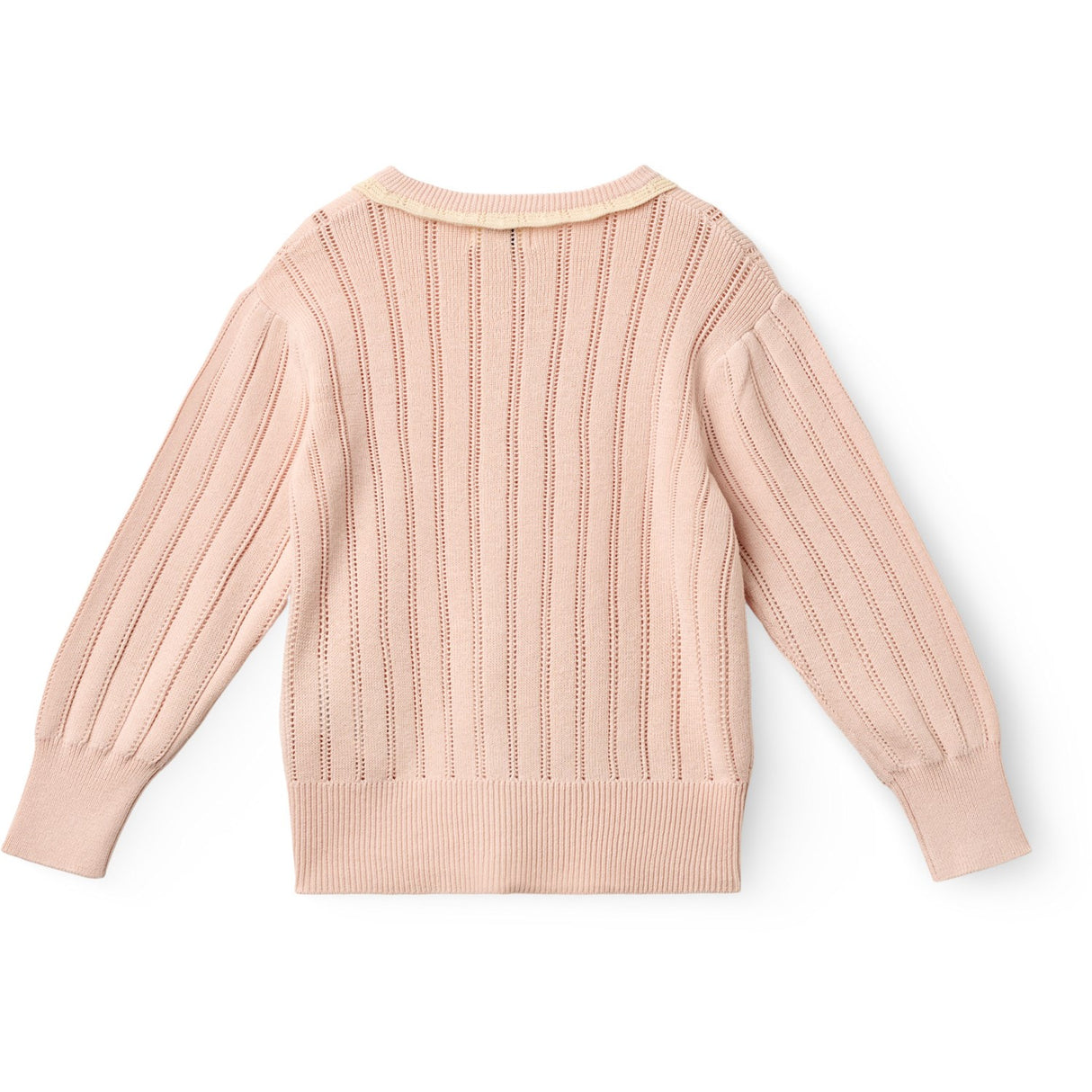 COPENHAGEN COLORS Dusty Rose Comb. Strikket Pointelle Cardigan