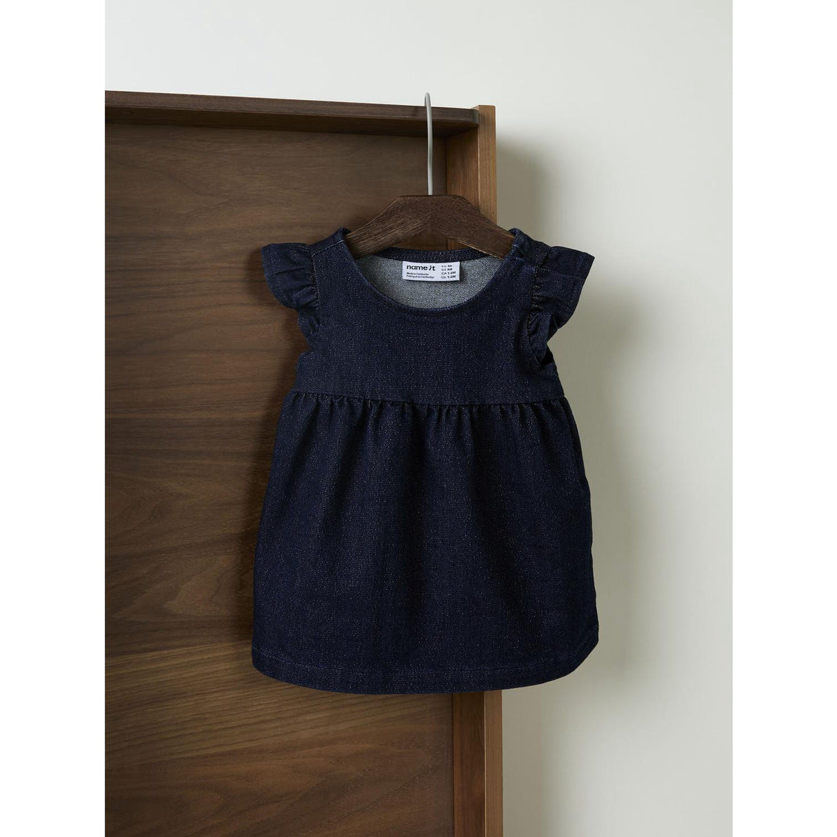 Name It Dark Blue Denim Nbfember Dnm Glitter Kjole 1208-Lu