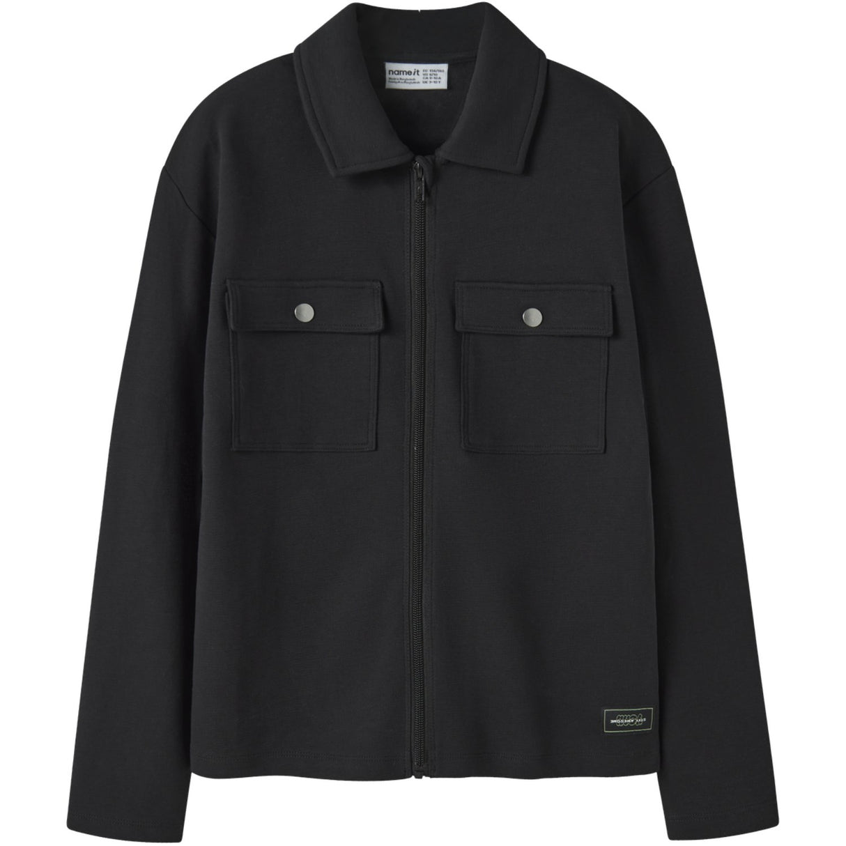 Name It Black Nkmniall Ls Nreg Overshirt