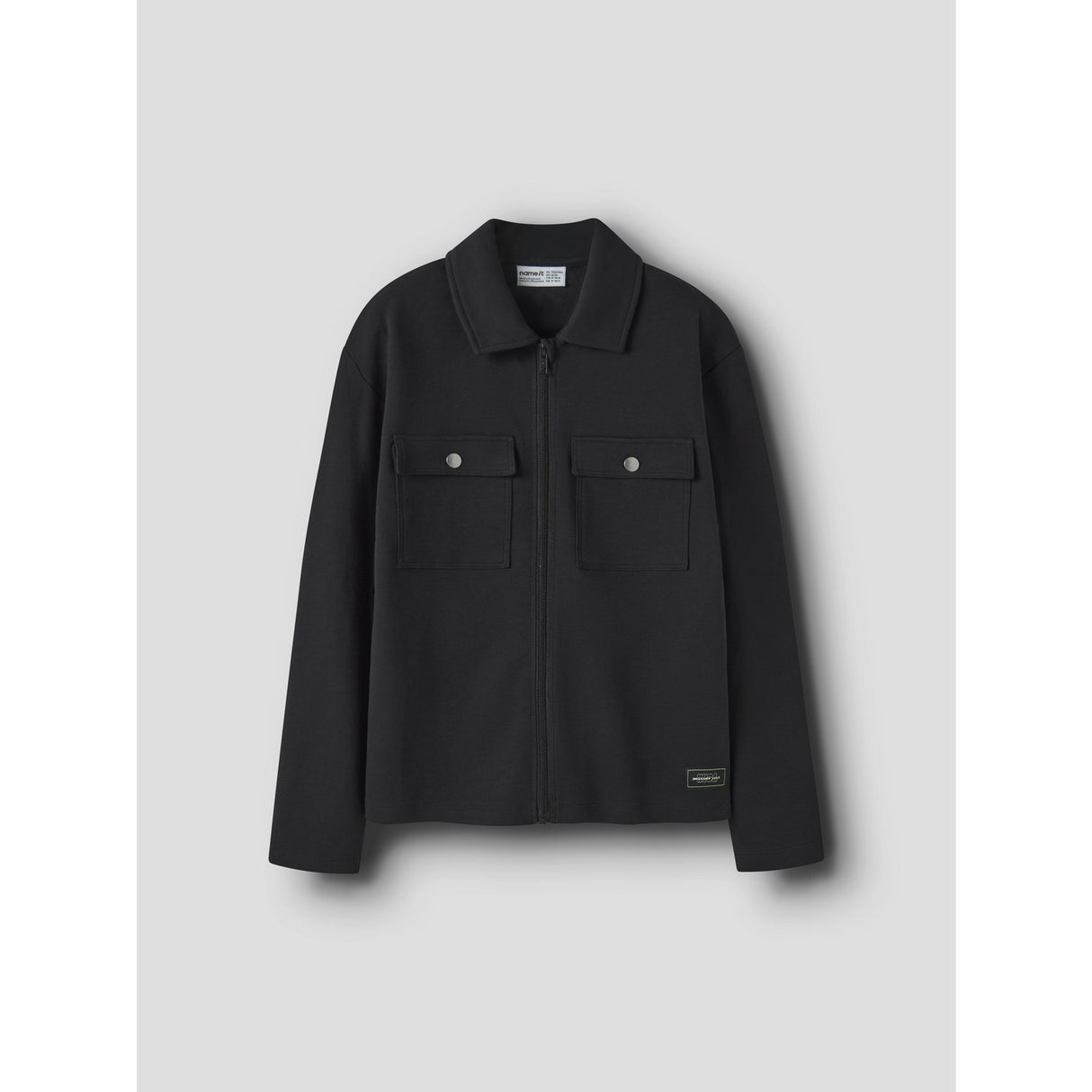 Name It Black Nkmniall Ls Nreg Overshirt
