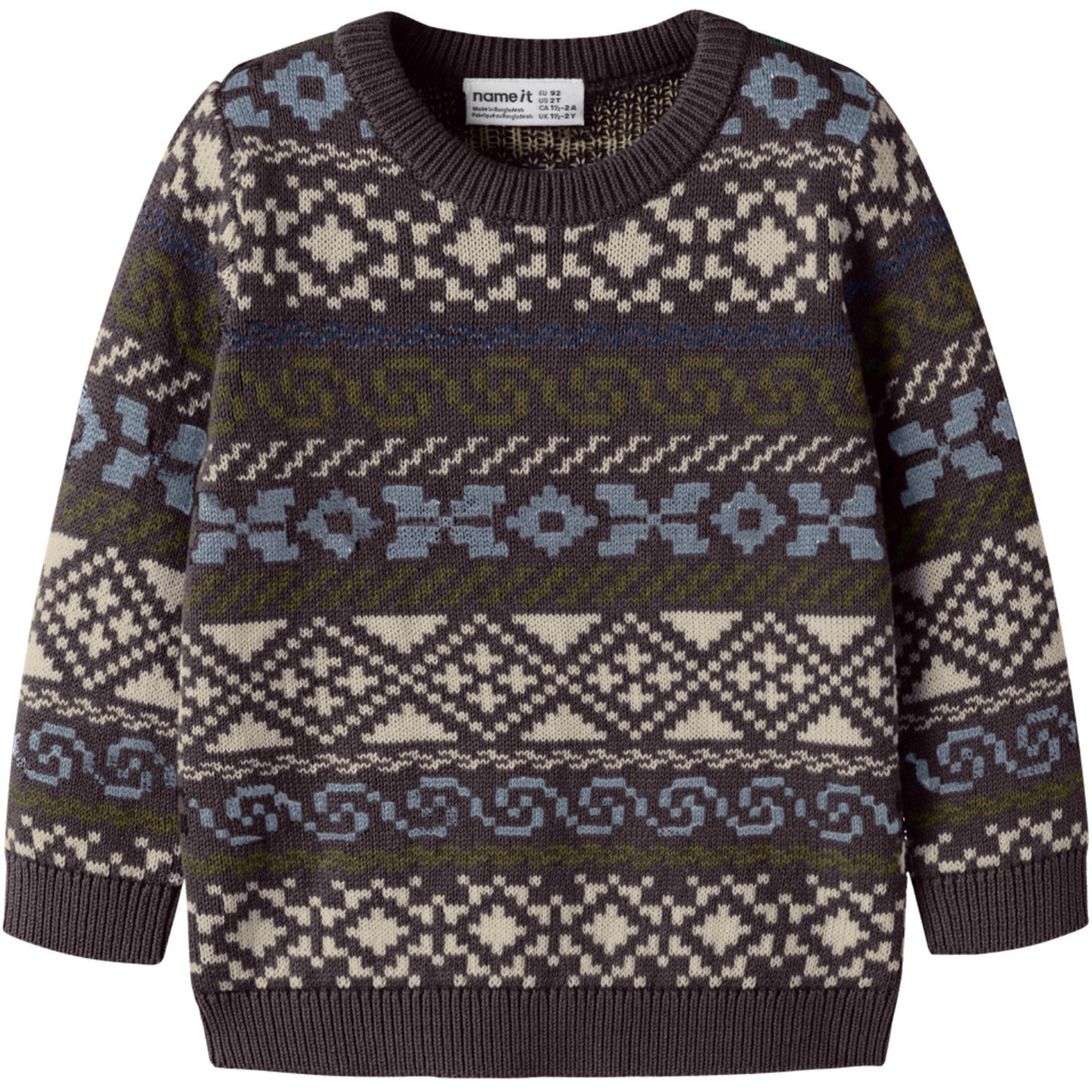 Name It Chocolate Plum Nmmolle Ls Strik