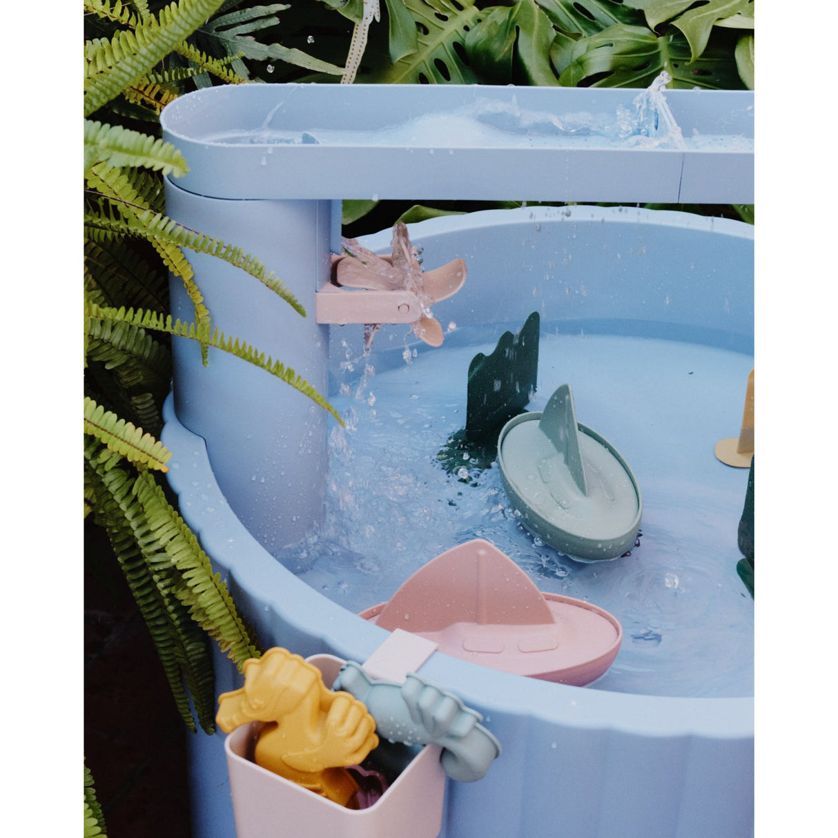LIEWOOD Aktivitetsbord - Beach Blue / Multi Mix Sepp