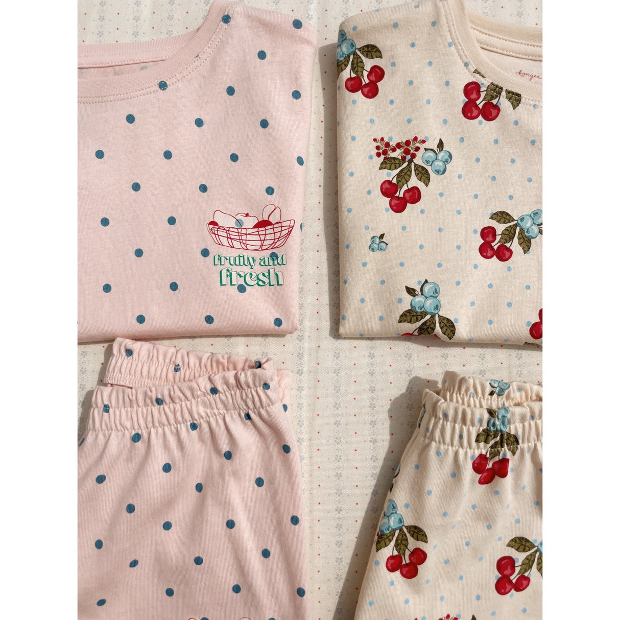 Konges Sløjd Rosewater Dot Lin Tee Sæt Gots
