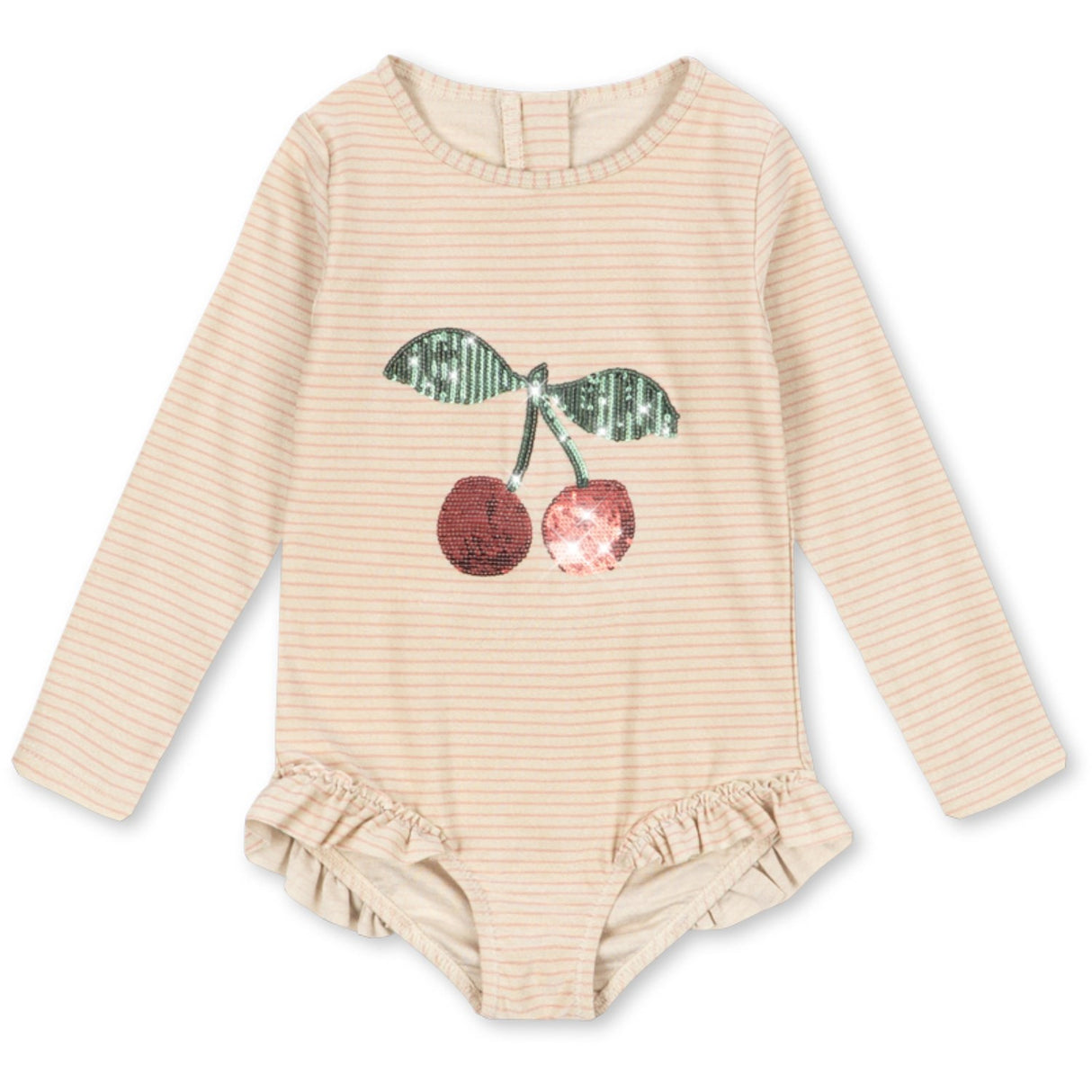 Konges Sløjd Rose Stripe Jade Ls Badedragt
