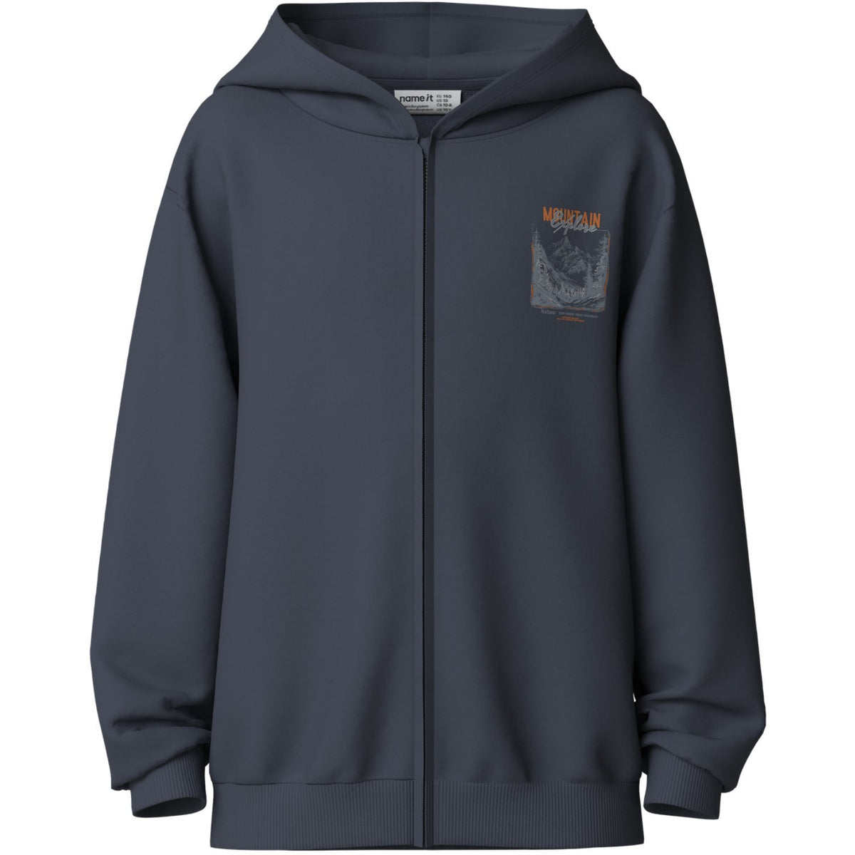 Name It Ombre Blue Mountain Nkmvoltinus Nreg Sweat Card Wh Bru