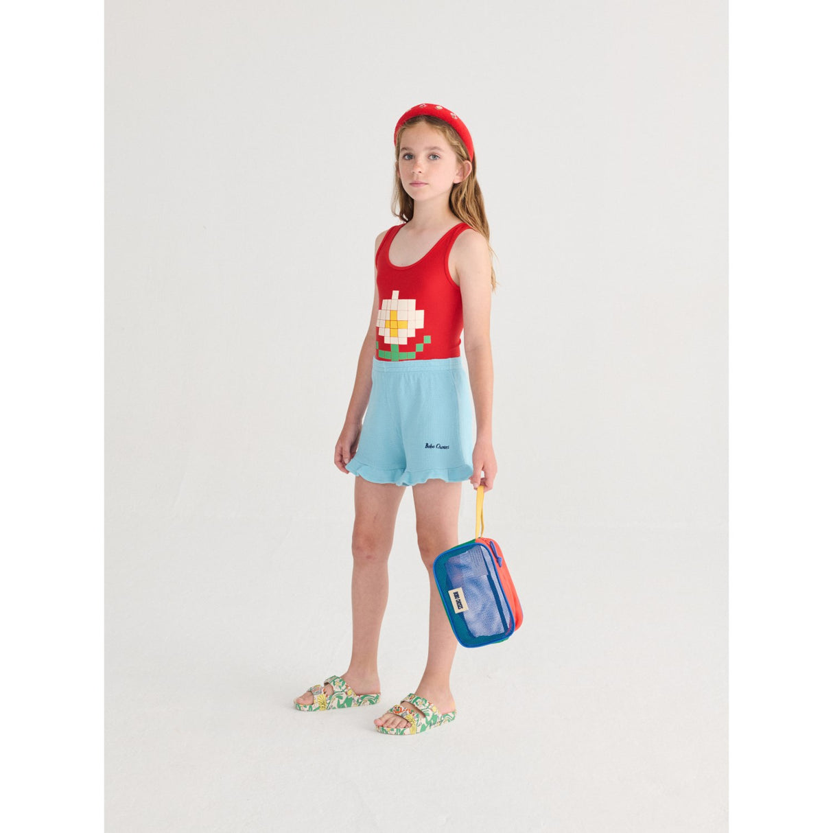 Bobo Choses Red Pixel Daisy Badedragt