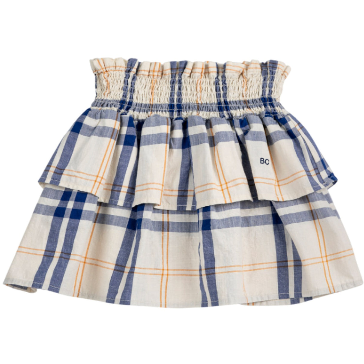 Bobo Choses Offwhite Fun Tartan Woven Nederdel