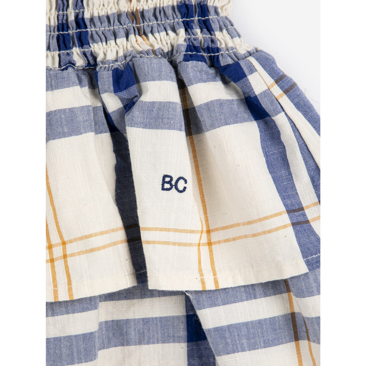 Bobo Choses Offwhite Fun Tartan Woven Nederdel