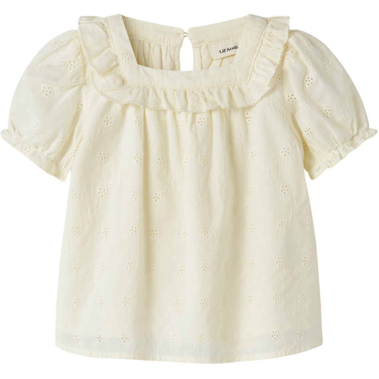 Lil'Atelier Coconut Milk Nmfhosa Ss Loose Skjorte Lil