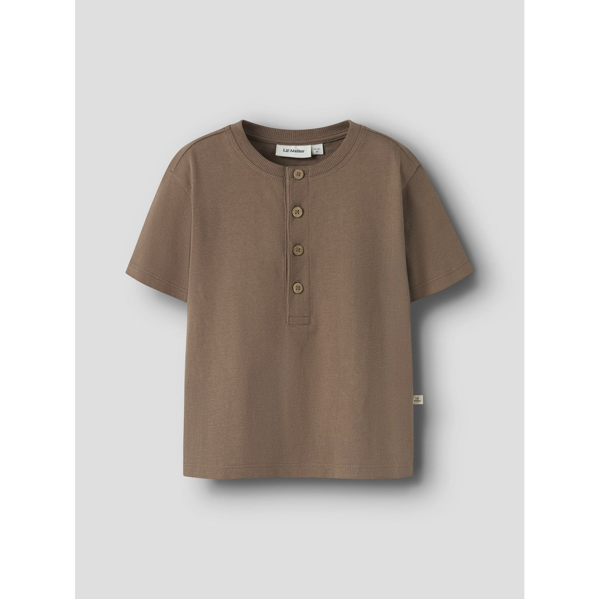 Lil'Atelier Coca Mocha Nmmdolan Len Ss Loose Top Lil
