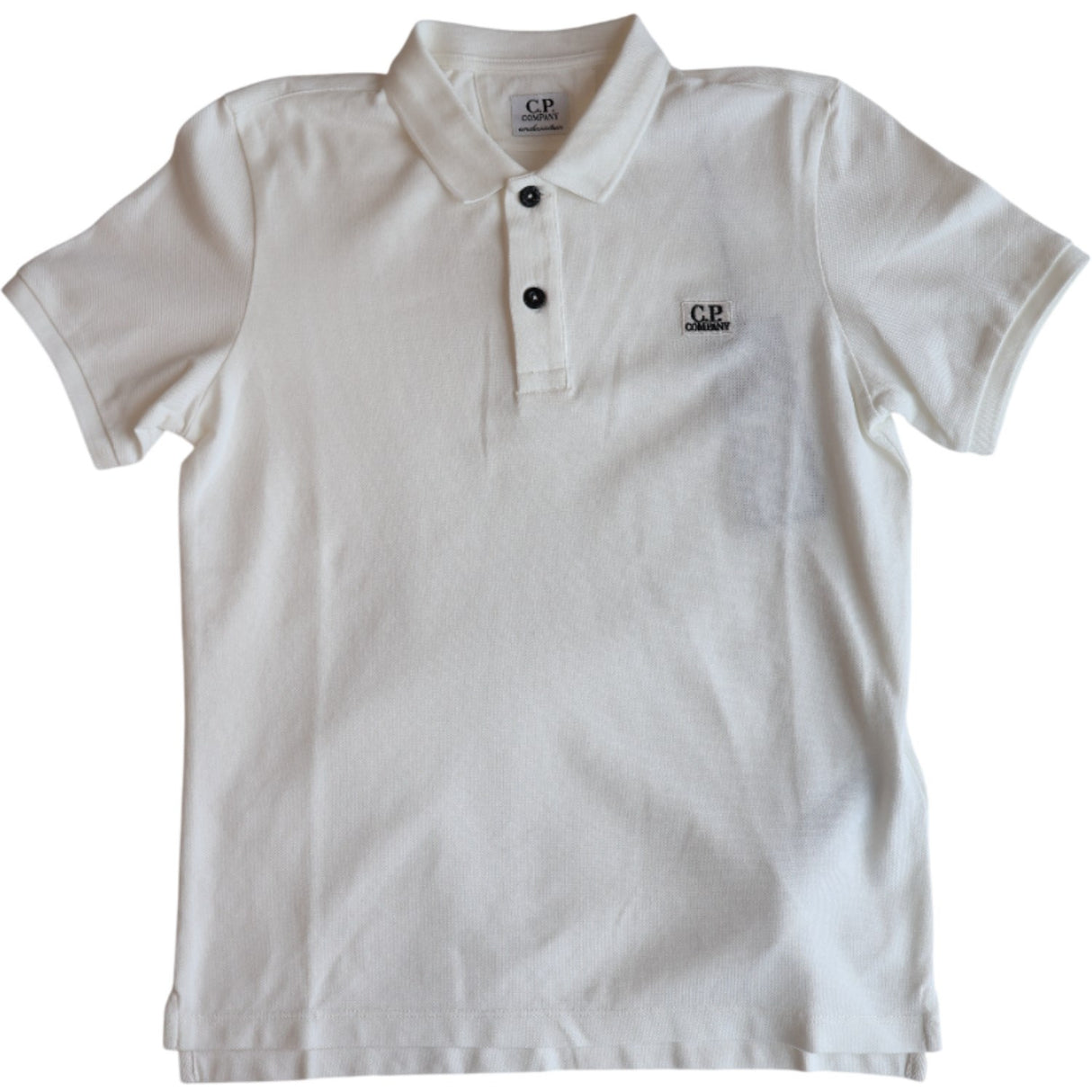 C.P. Company Gauze White Polo Skjorte