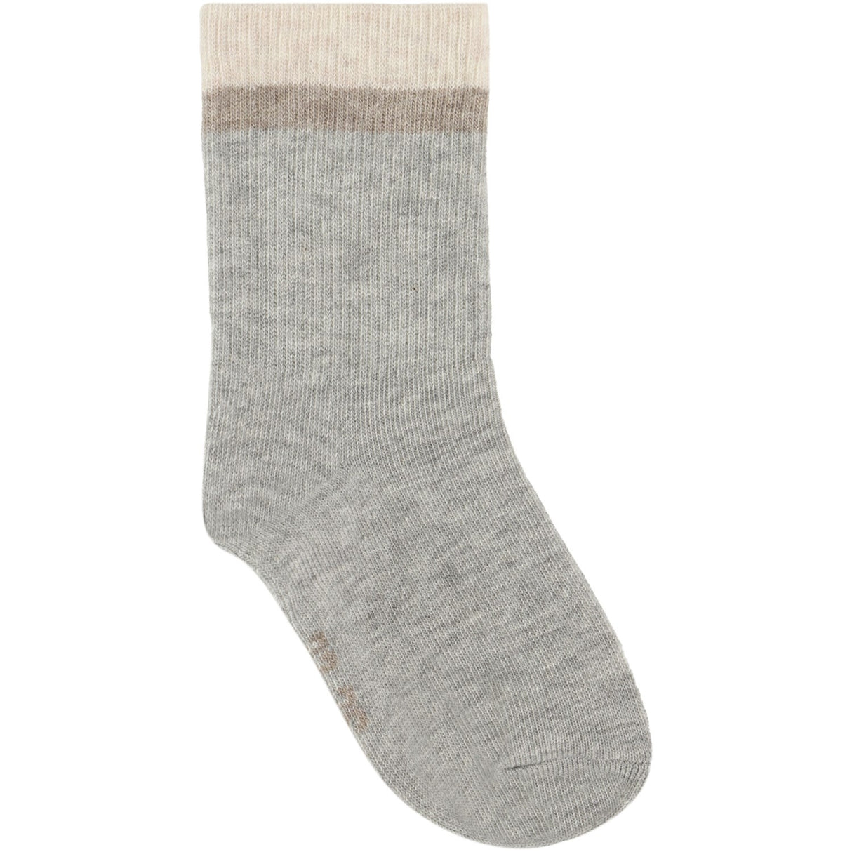 Minymo Light Grey Melange Strømper M/ Pattern 5-Pack