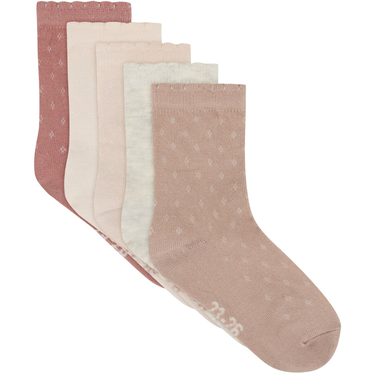Minymo Rugby Tan Strømper M/ Strik 5-Pack