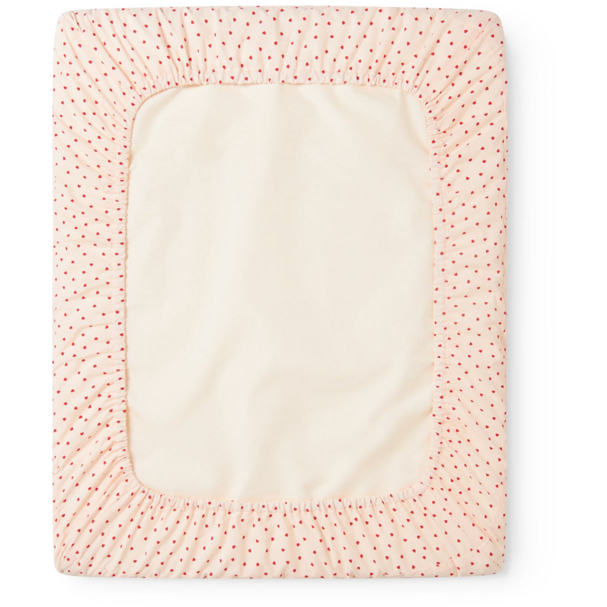 MarMar Cotton Percale Home Happy Hearts Changing Cushion Cover