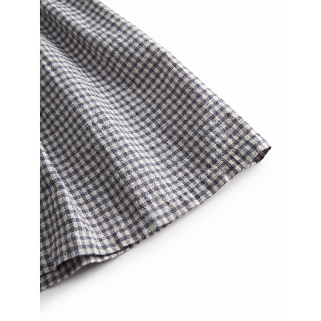 MarMar Cotton Linen Marine Check Darame Kjole