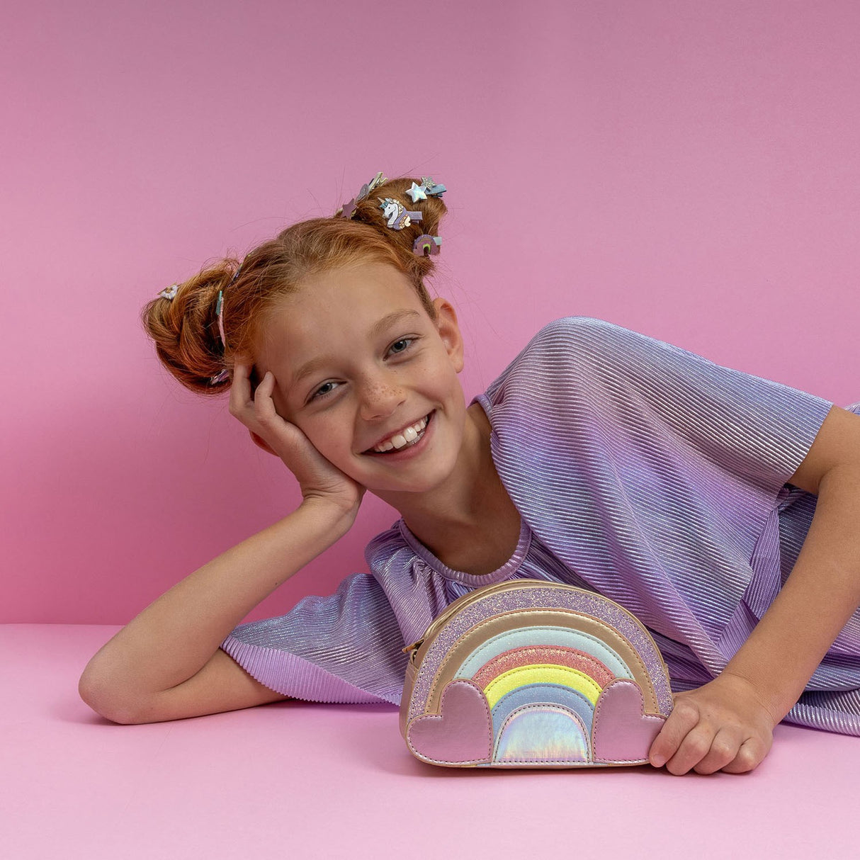 Mimi & Lula Skuldertaske - Rainbow My Little Unicorn