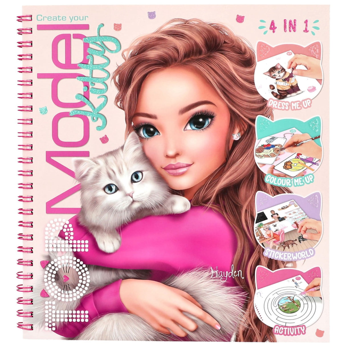 TOPModel Kitty Colouring Bog