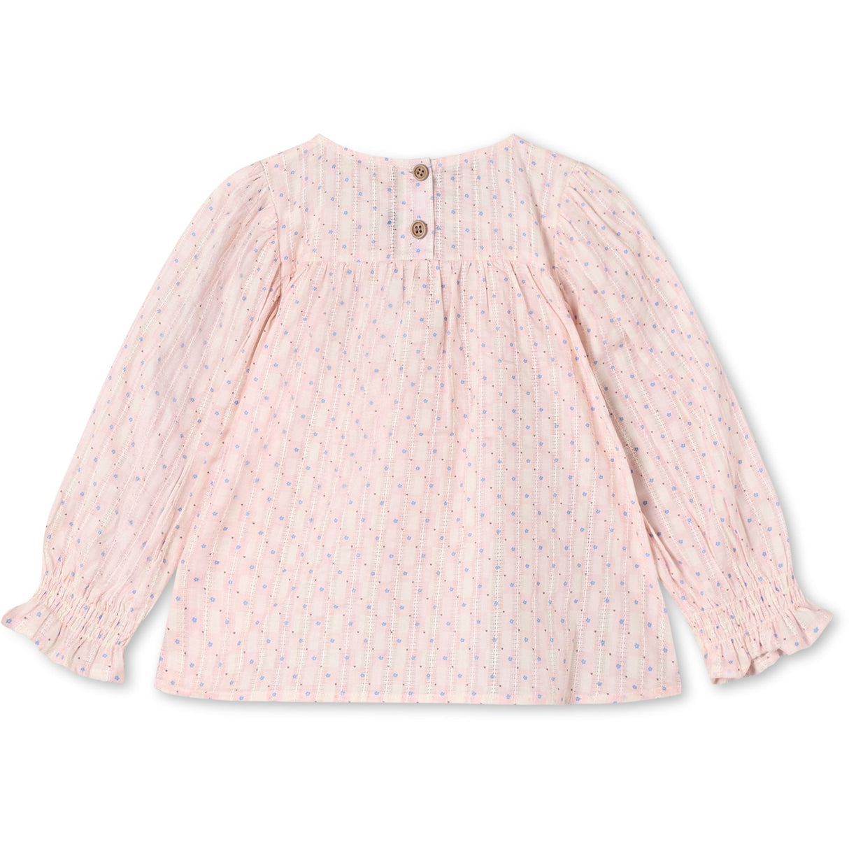 Fliink Chalk Pink Check Aop Zorro Ls Sløjfe Bluse