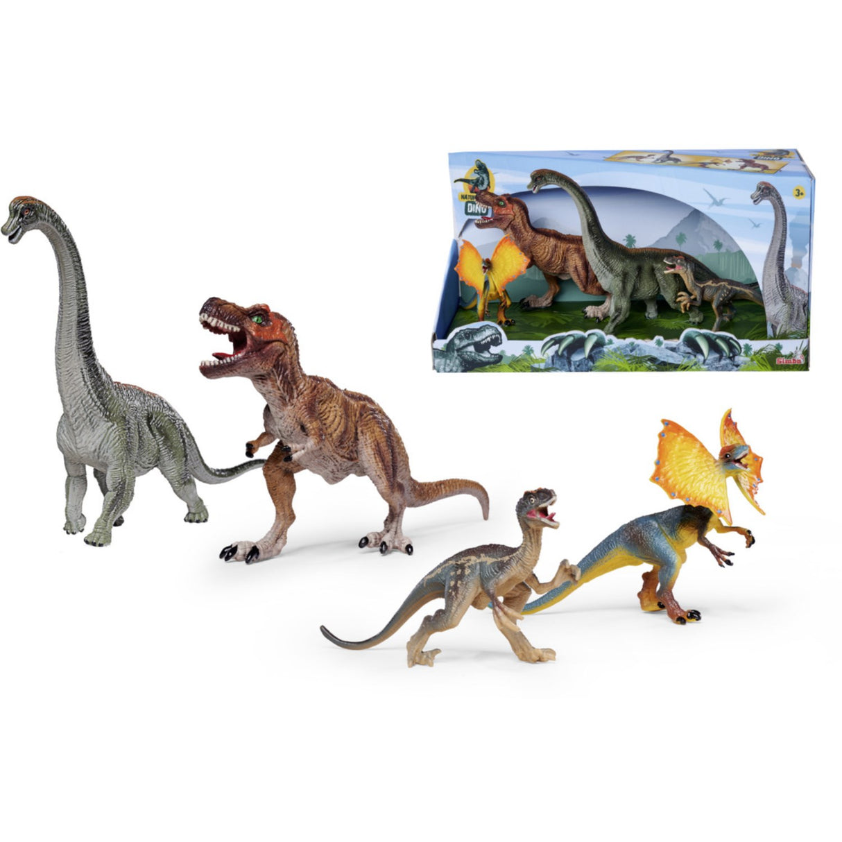 Simba Toys Dinosaur Diorame, 4pcs.