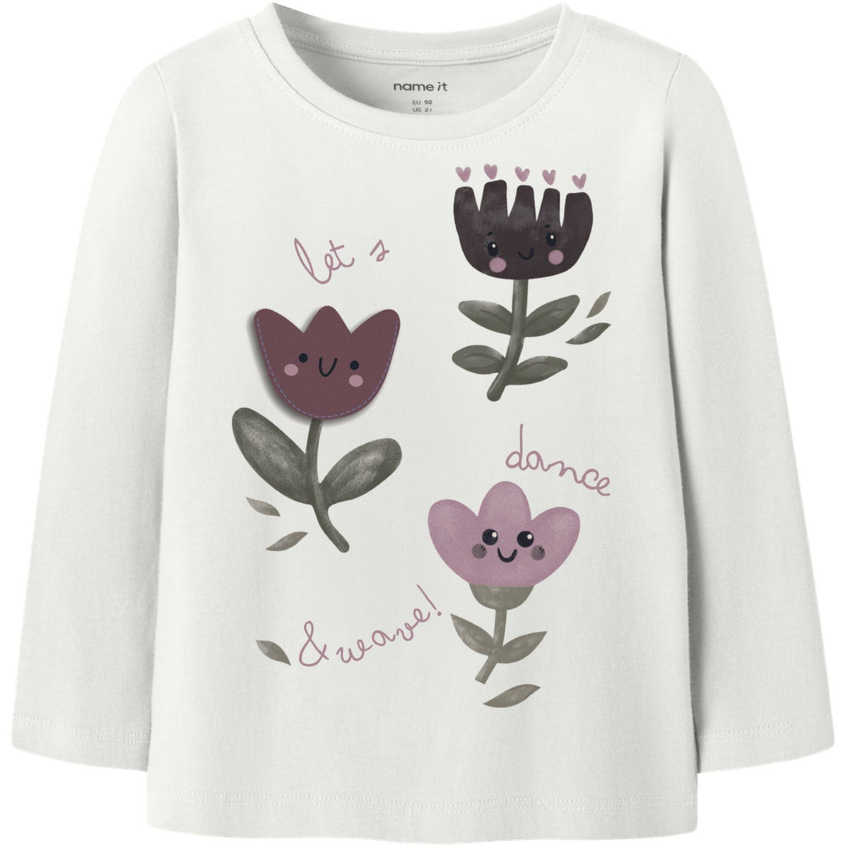 Name It Cloud Dancer Nmfonelia Ls Top Æske