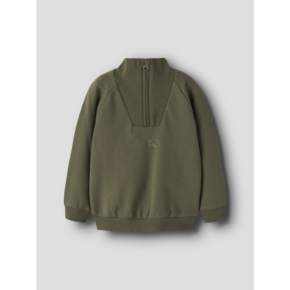 Name It Olive Night Nmmoscar Ls Nreg Half Zip Sweat Bru