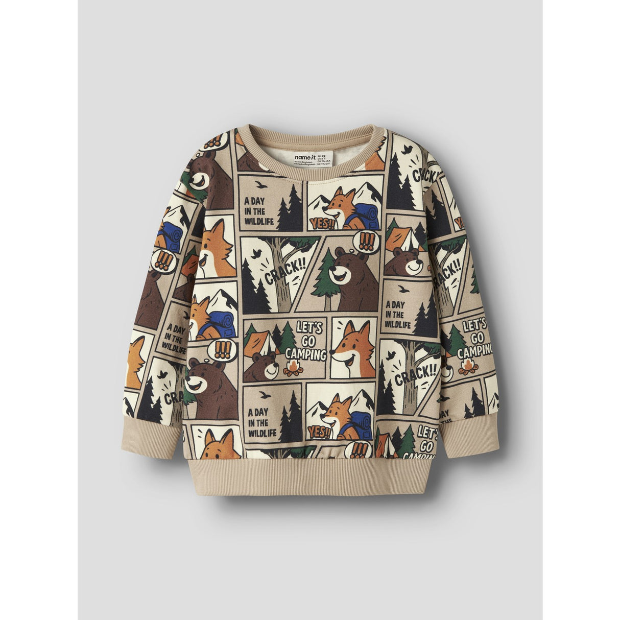 Name It Sesame Nmmoswaldy Ls Nreg Sweat Bru Æske