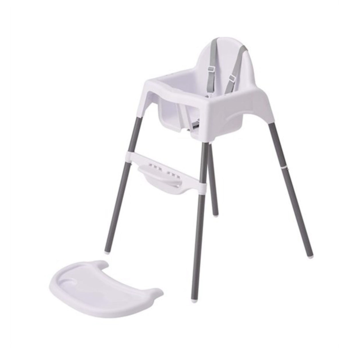 BabyDan White Tinydine Højstol