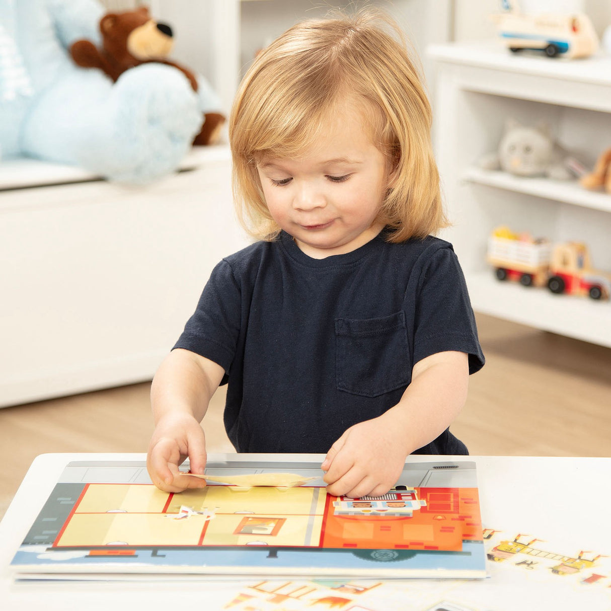 Melissa & Doug Multifarvet Reusable Sticker Pad My Town