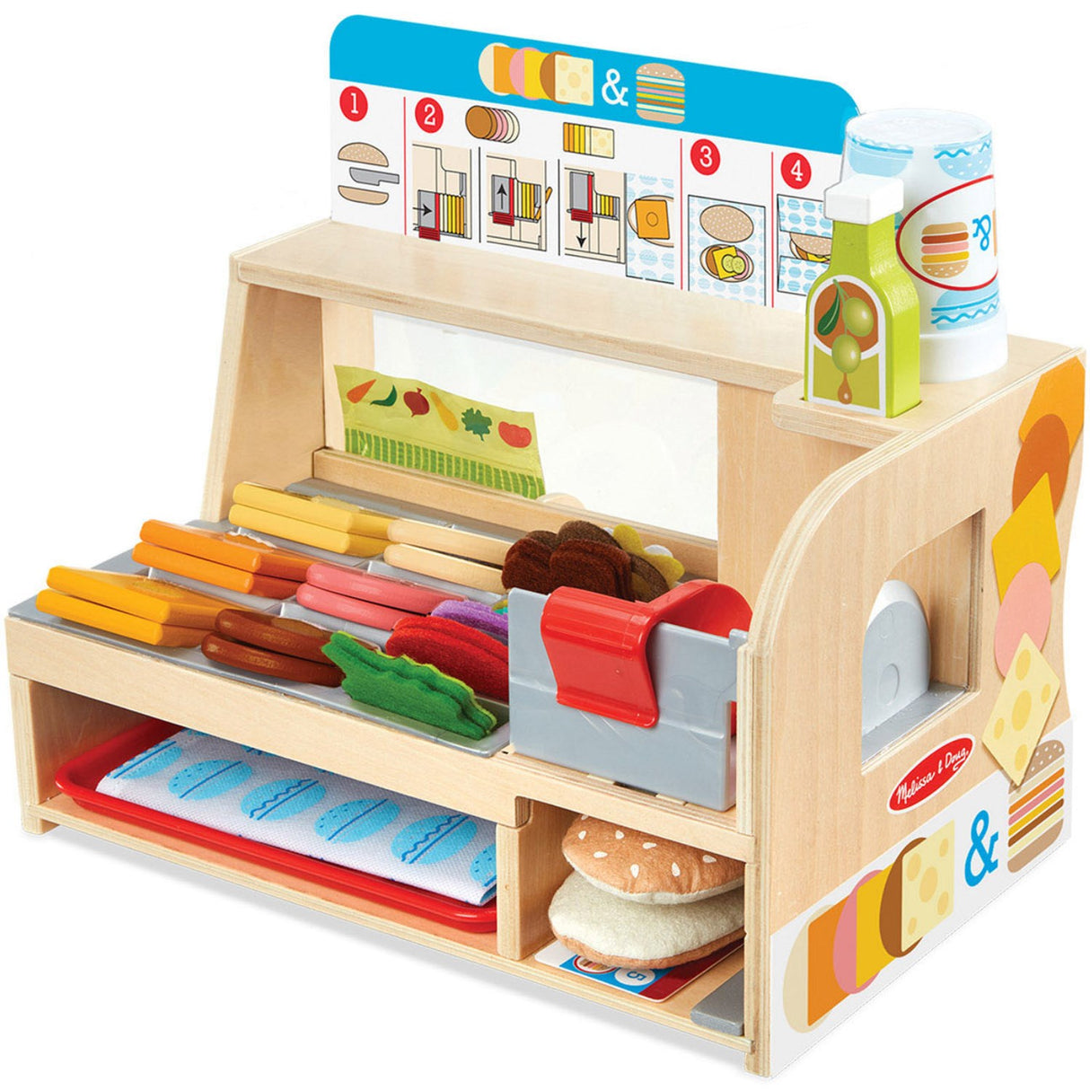 Melissa & Doug Multifarvet Sandwich-Disk Sæt Med 52 Dele