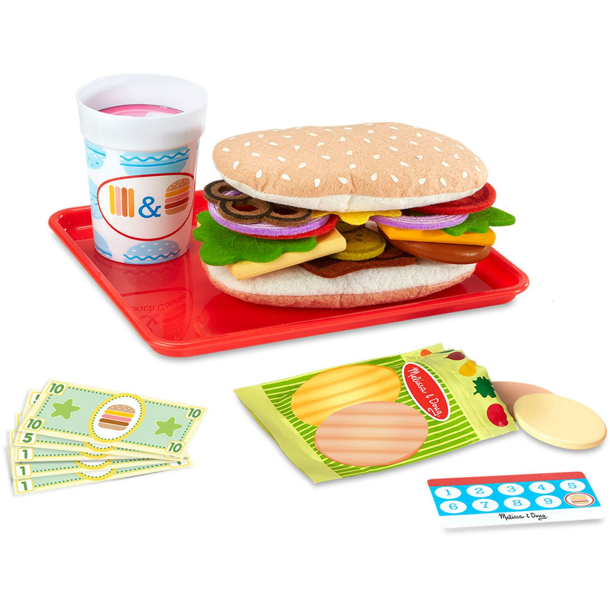 Melissa & Doug Multifarvet Sandwich-Disk Sæt Med 52 Dele