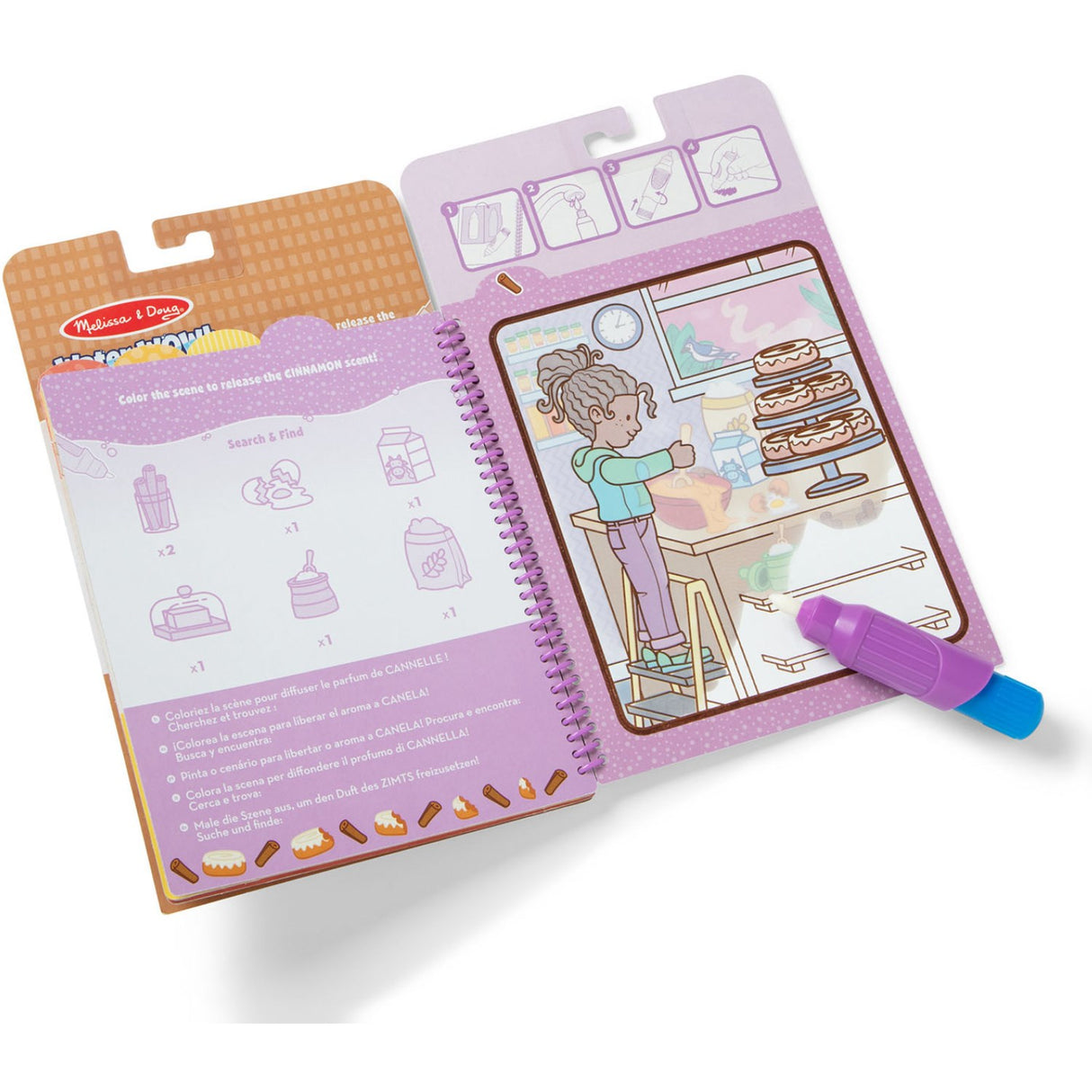 Melissa & Doug Lilla Malebog "Water Wow!" Snackdufte