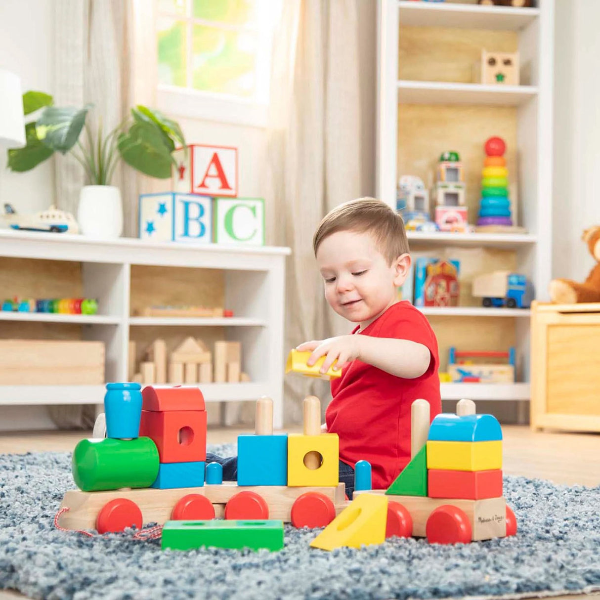 Melissa & Doug Multifarvet Legetøj - Tog Til Stabling