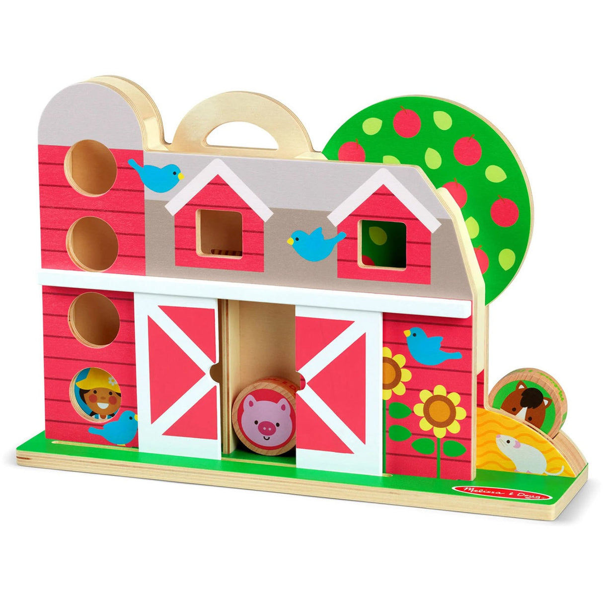 Melissa & Doug Multifarvet Legetøj - Go Tots - Bondegårds Tumlesæt