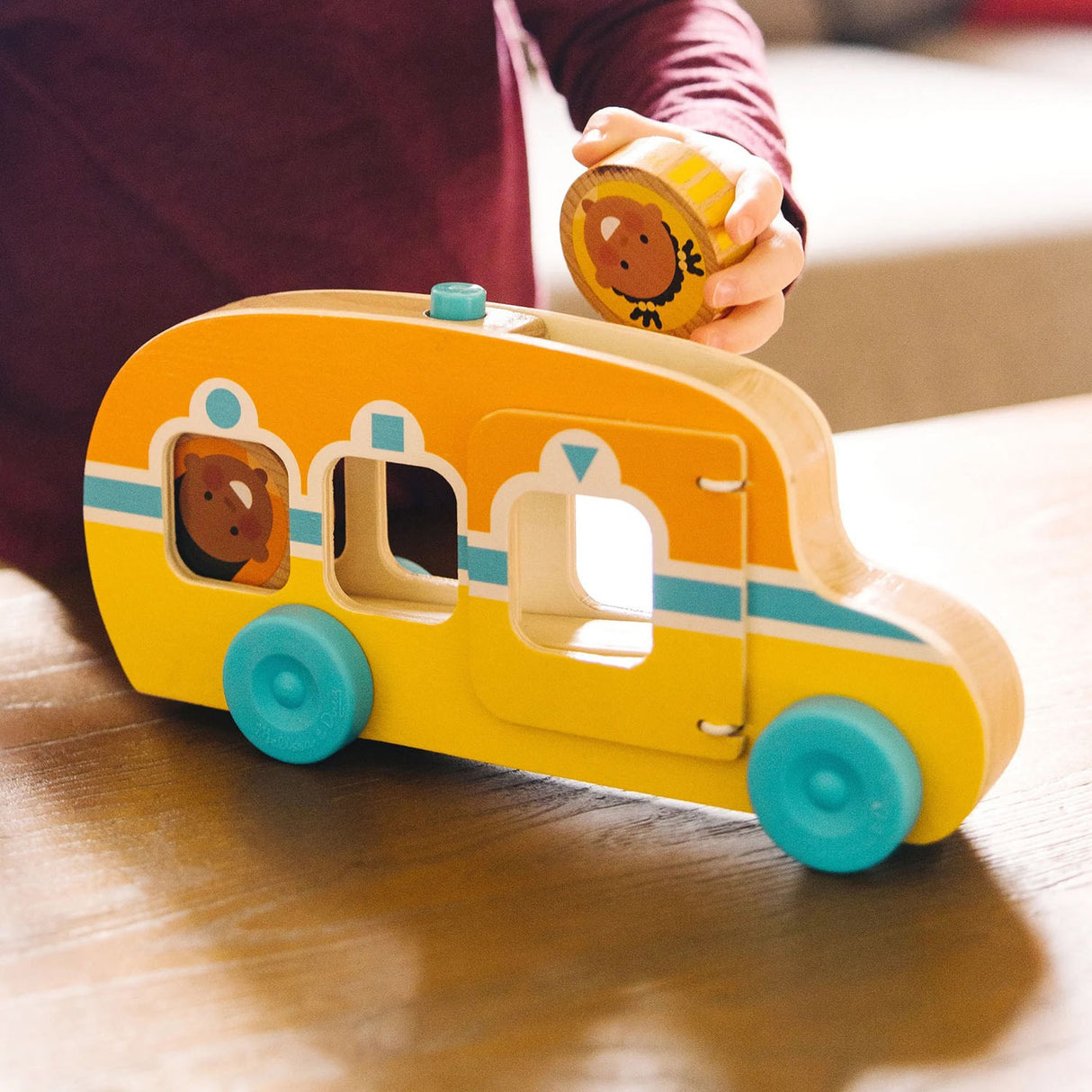 Melissa & Doug Multifarvet Bus - Go Tots - Rul Og Kør