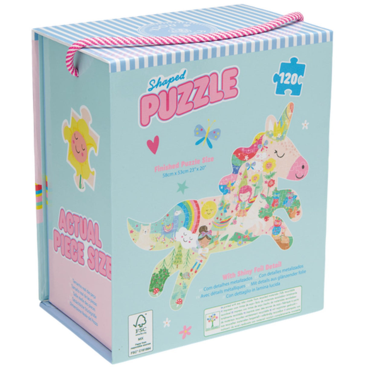 Floss & Rock Puslespil I Facon 120 Stk. - Rainbow Fe