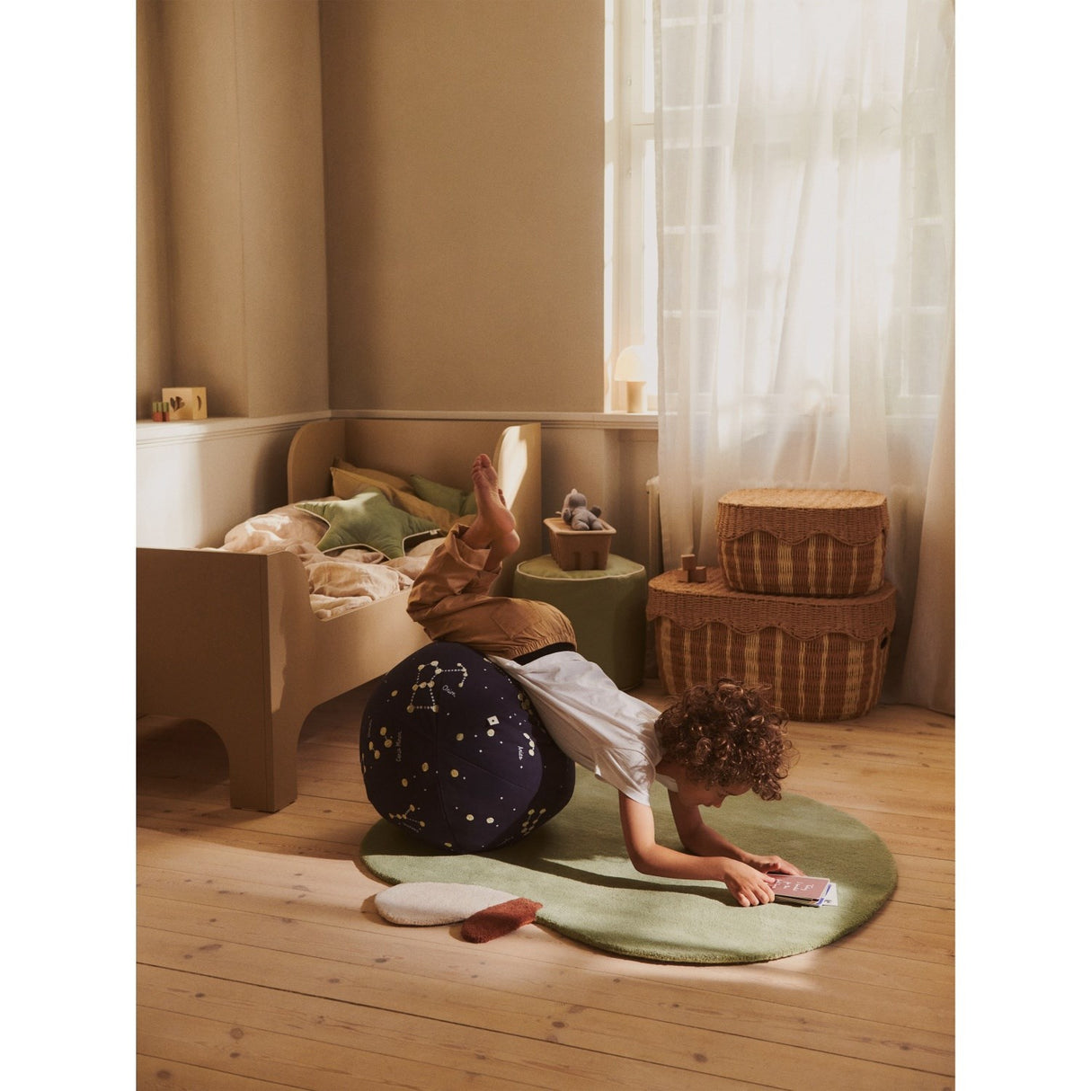 Ferm Living Natural/Off-white Rivan Opbevaringskurve 2 Pak