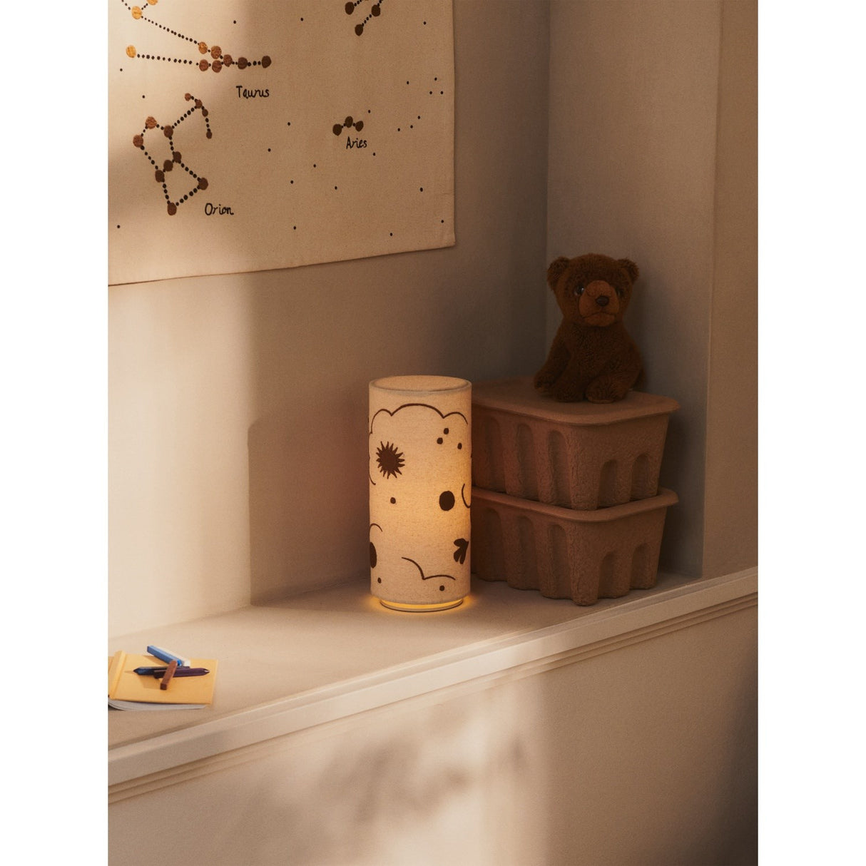 Ferm Living Undyed Stjernebillede Tekstil Map