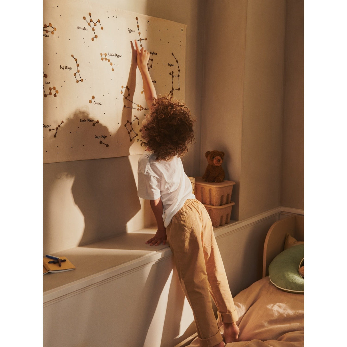 Ferm Living Undyed Stjernebillede Tekstil Map