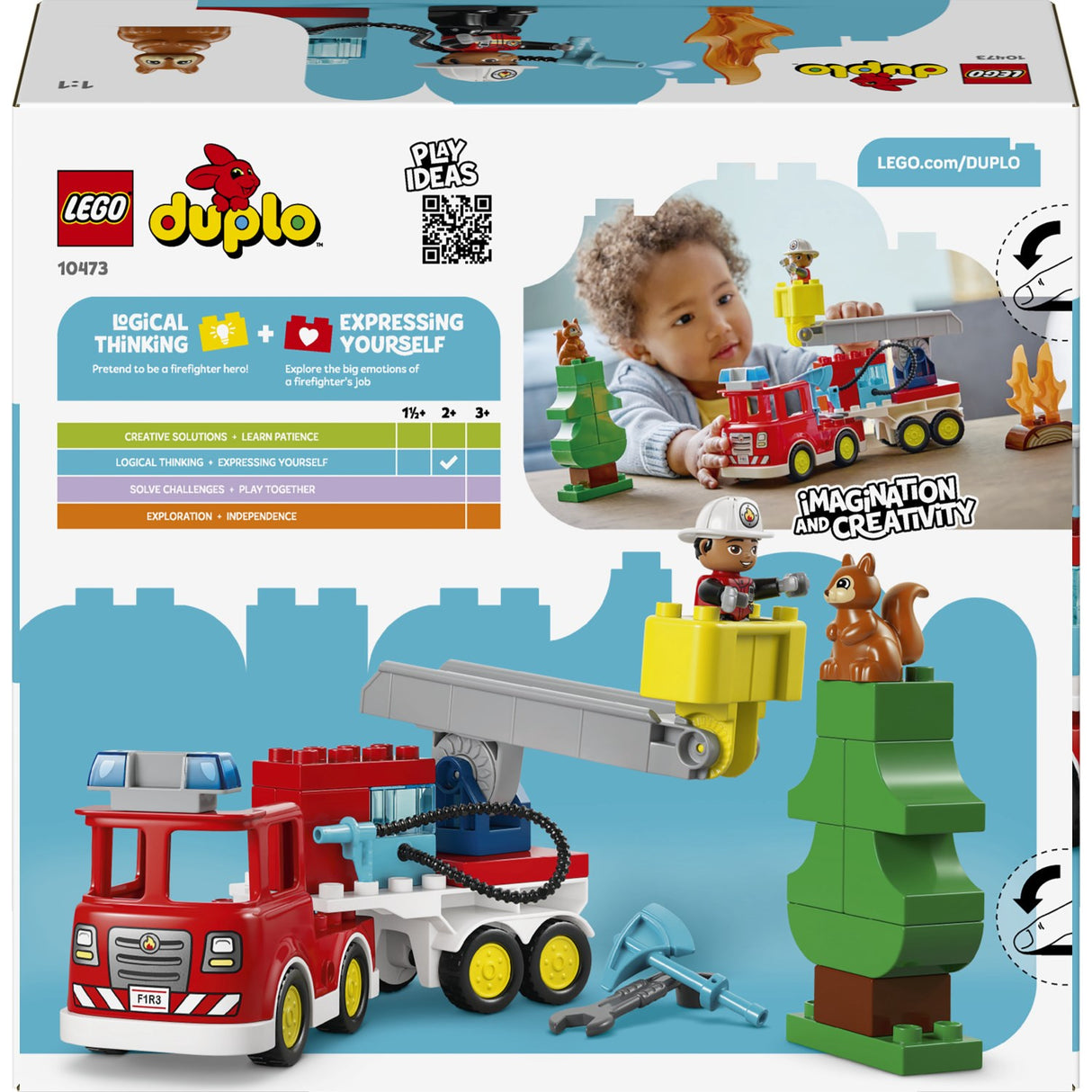 LEGO® DUPLO Town Brandbil Med Slange Og Brandmand 10473