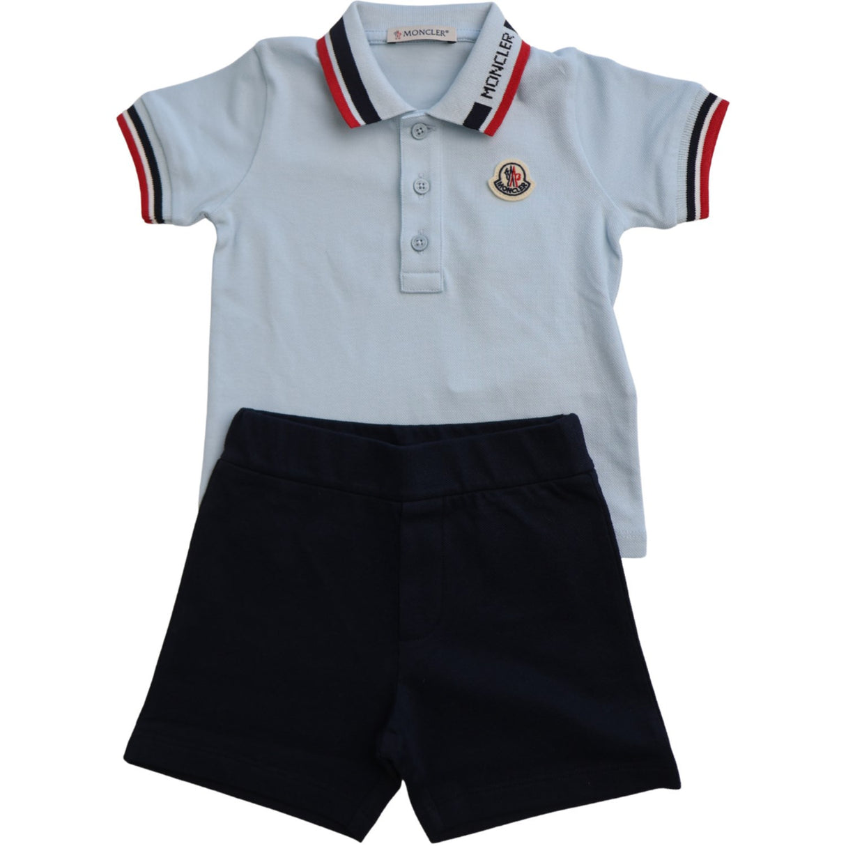 Moncler Dark Blue Knitwear Clothing Ensemble Sæt