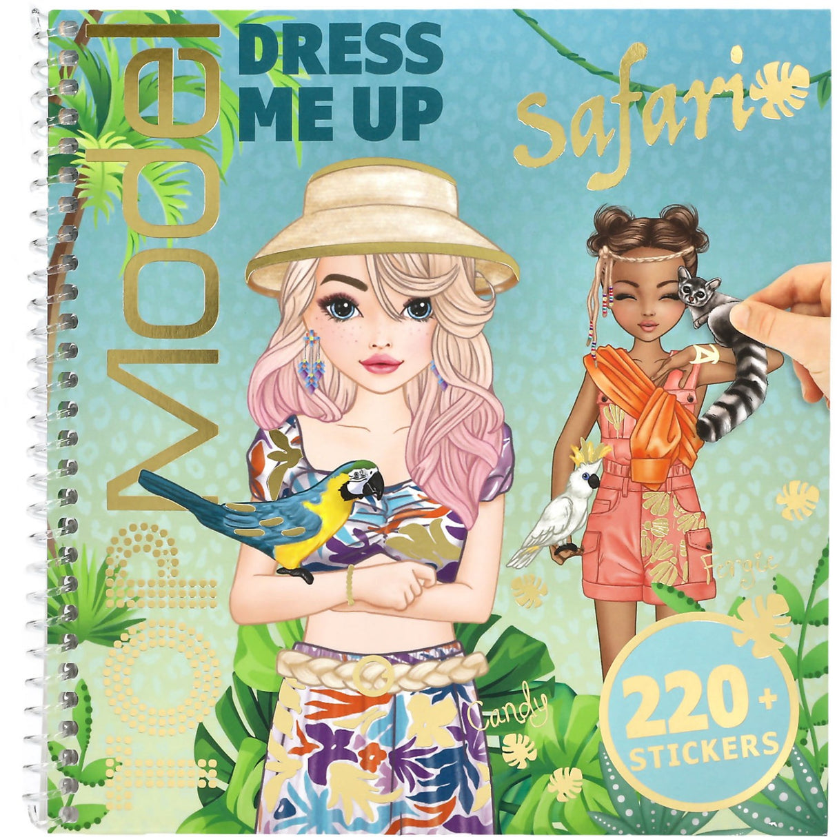 TOPModel Safari Dress Me Up Klistermærkebog
