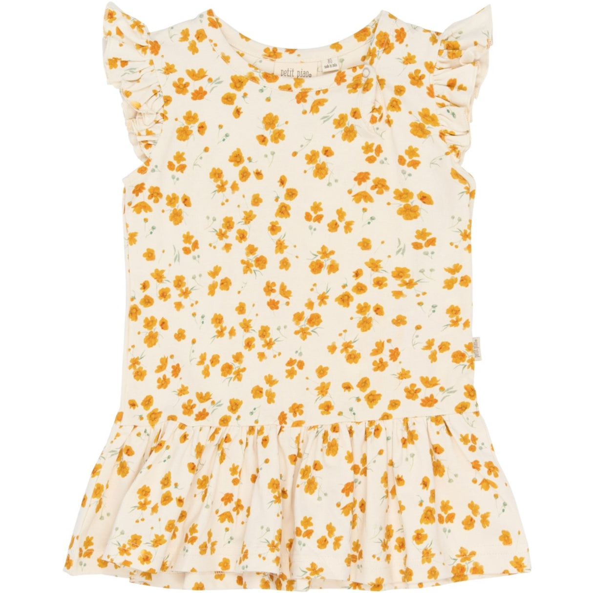 Petit Piao Eggnog Buttercup Aop Ppsun S_L Kjole