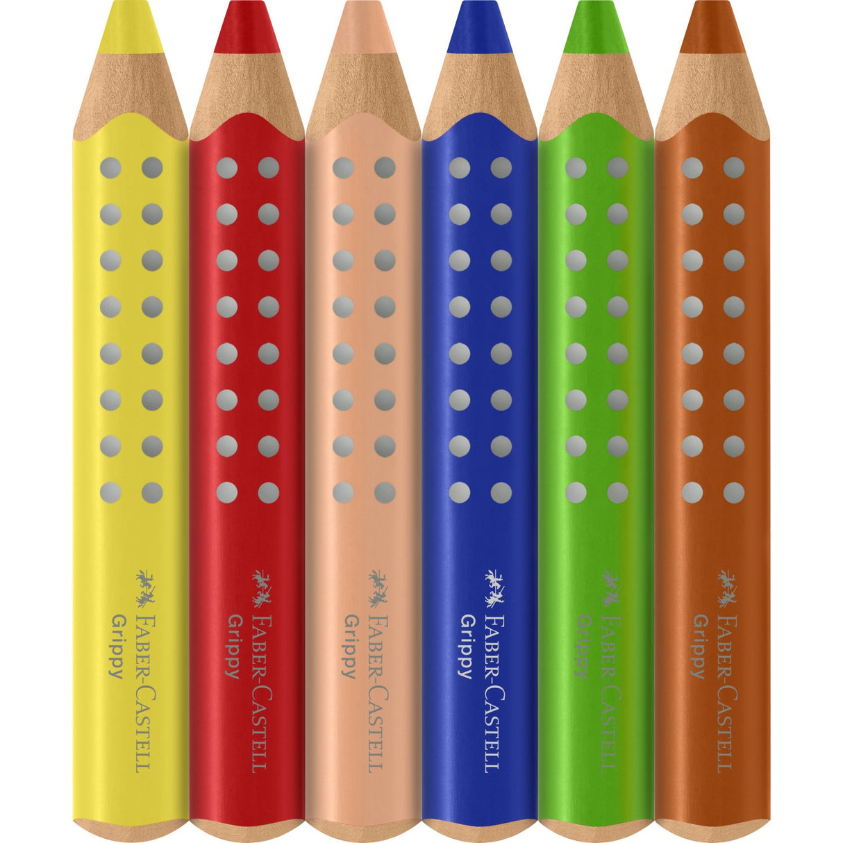 Faber-Castell Grippy XXL Jumbo 6 Ass+Spidser