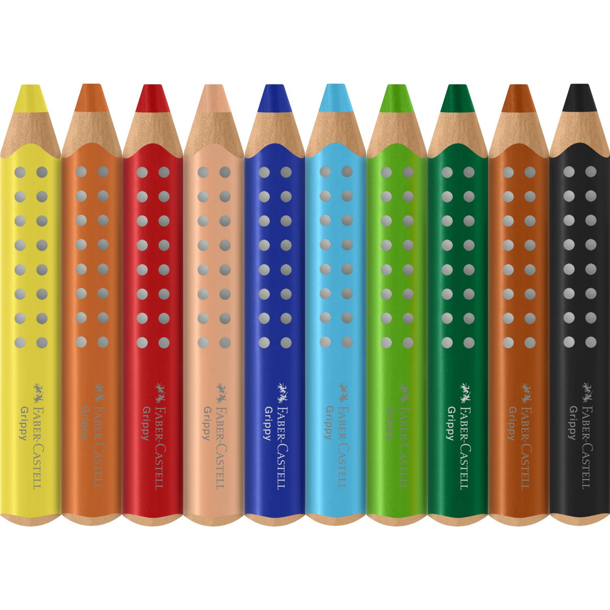 Faber-Castell Grippy XXL Jumbo 10 Ass+Spidser