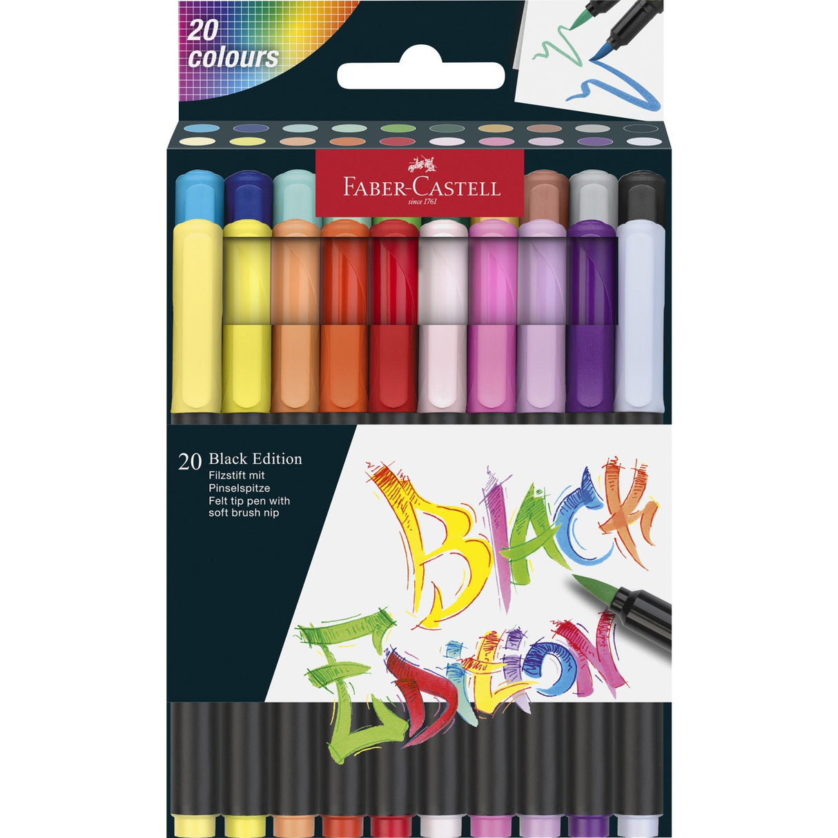 Faber-Castell Black Edition Tusser 20 Ass