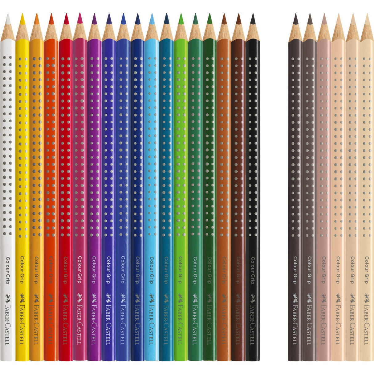 Faber-Castell Grip Farveblyanter "Skin Tones" 24 Stk