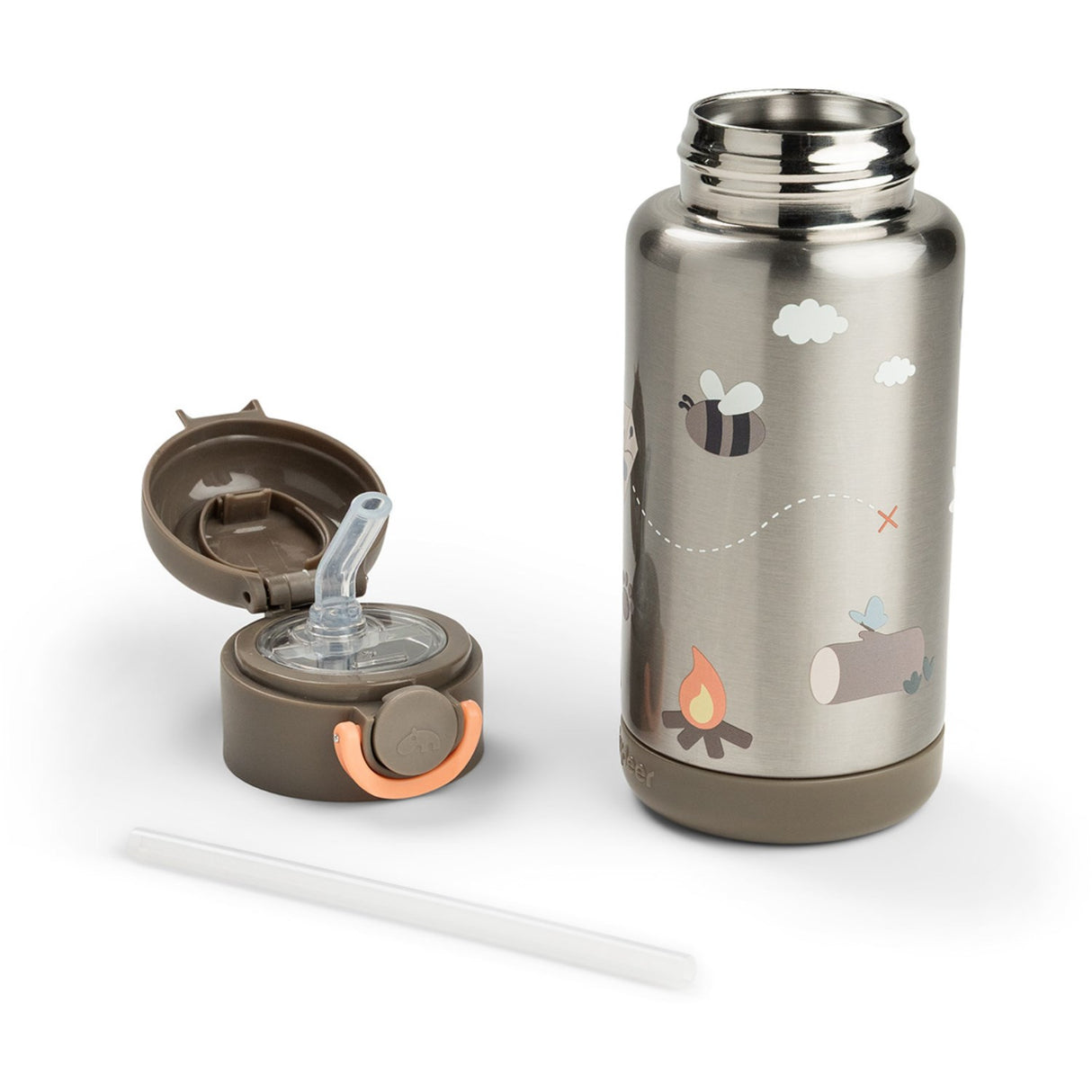 DonebyDeer Sand Tiny Trails Insulated Sugerør Flaske