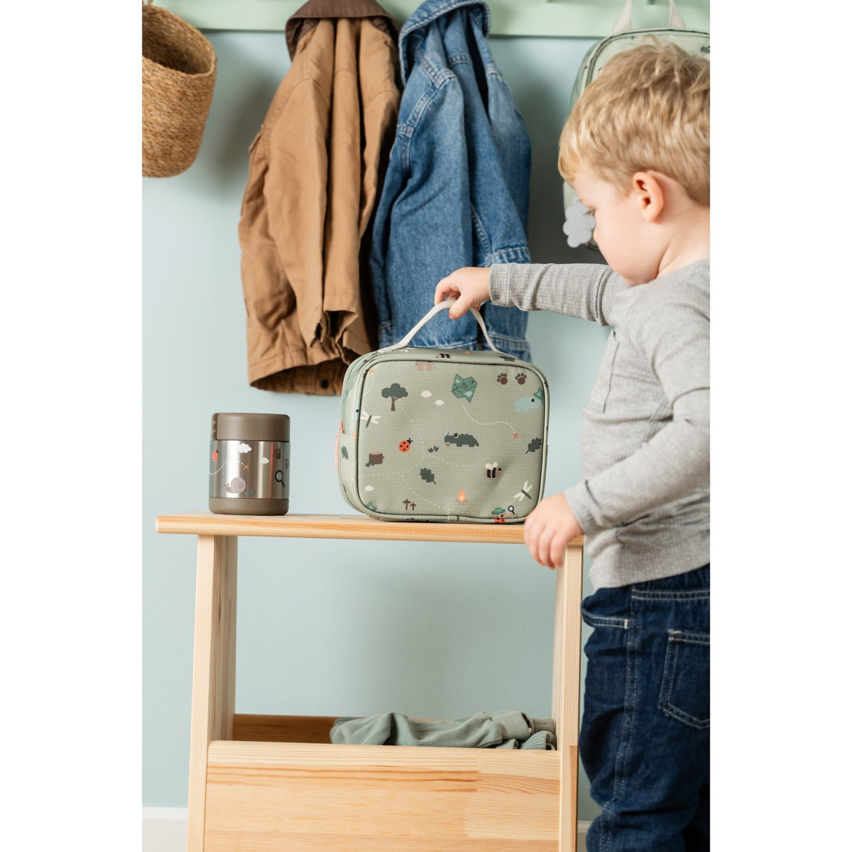 DonebyDeer Sand Tiny Trails Insulated Food Jar