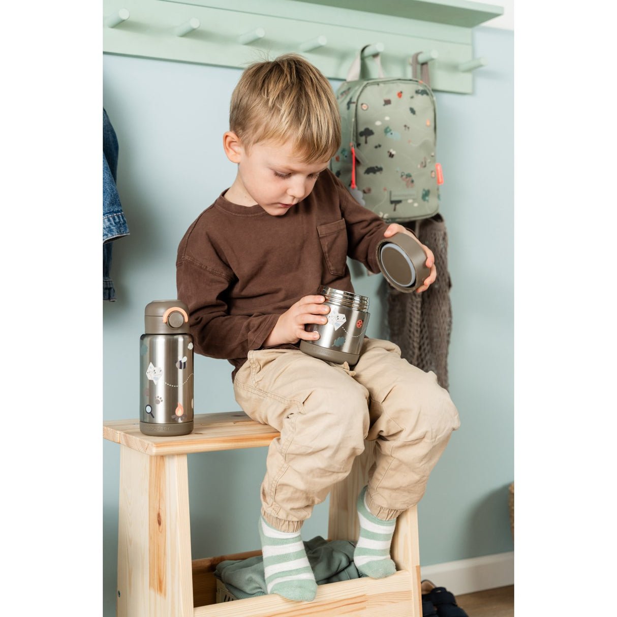 DonebyDeer Sand Tiny Trails Insulated Food Jar